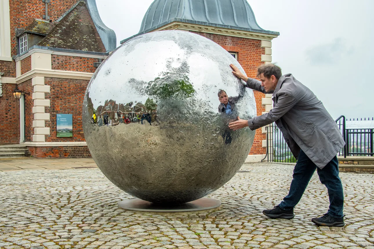 Luke Jerram’s Mirror Moon at Royal Observatory Greenwich